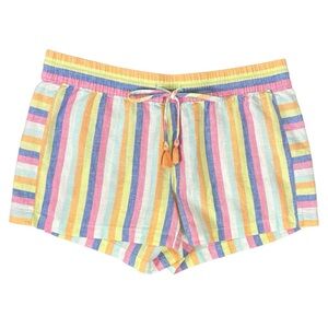 Vineyard Vines Cotton Linen Blend Drawstring Shorts Size Large